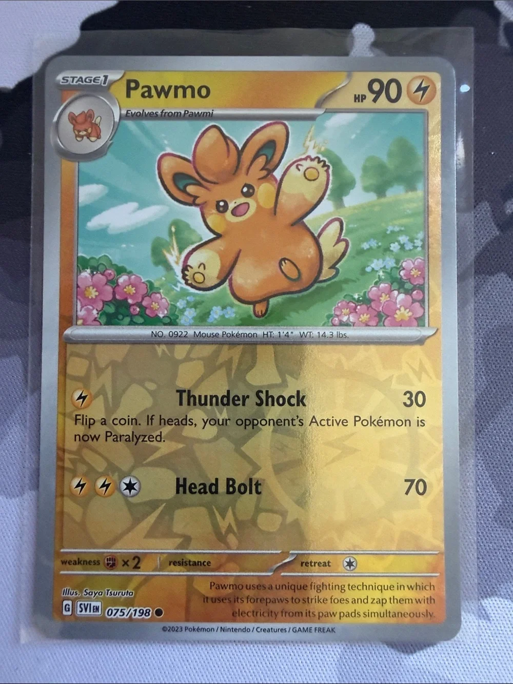 Pawmi Pawmo & Pawmot Evolution Lot | Paldean Fates Shiny Pokémon
